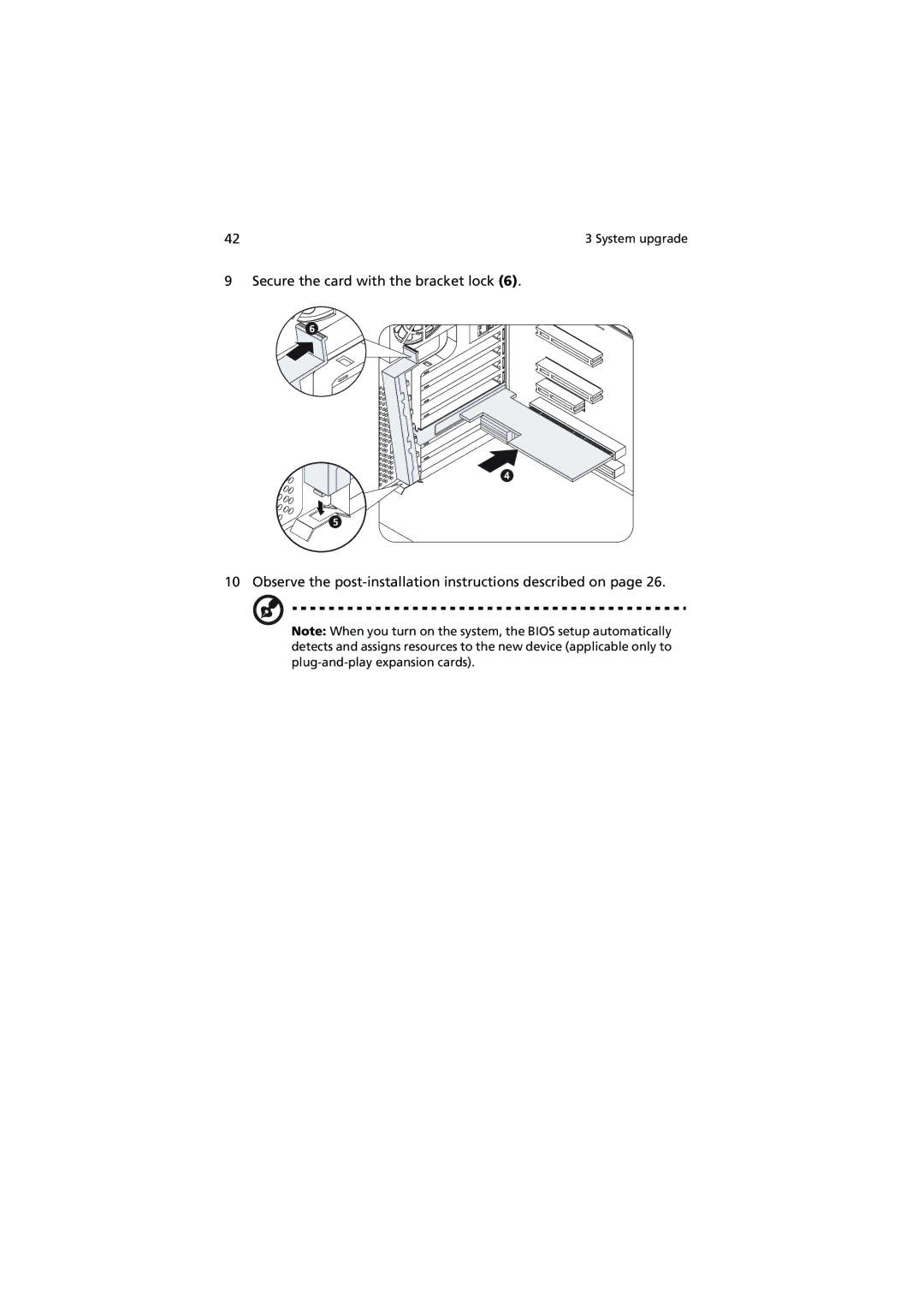 Acer G320 Series manual System upgrade 