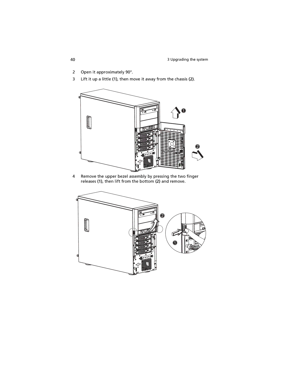 Acer G520 series manual Upgrading the system 