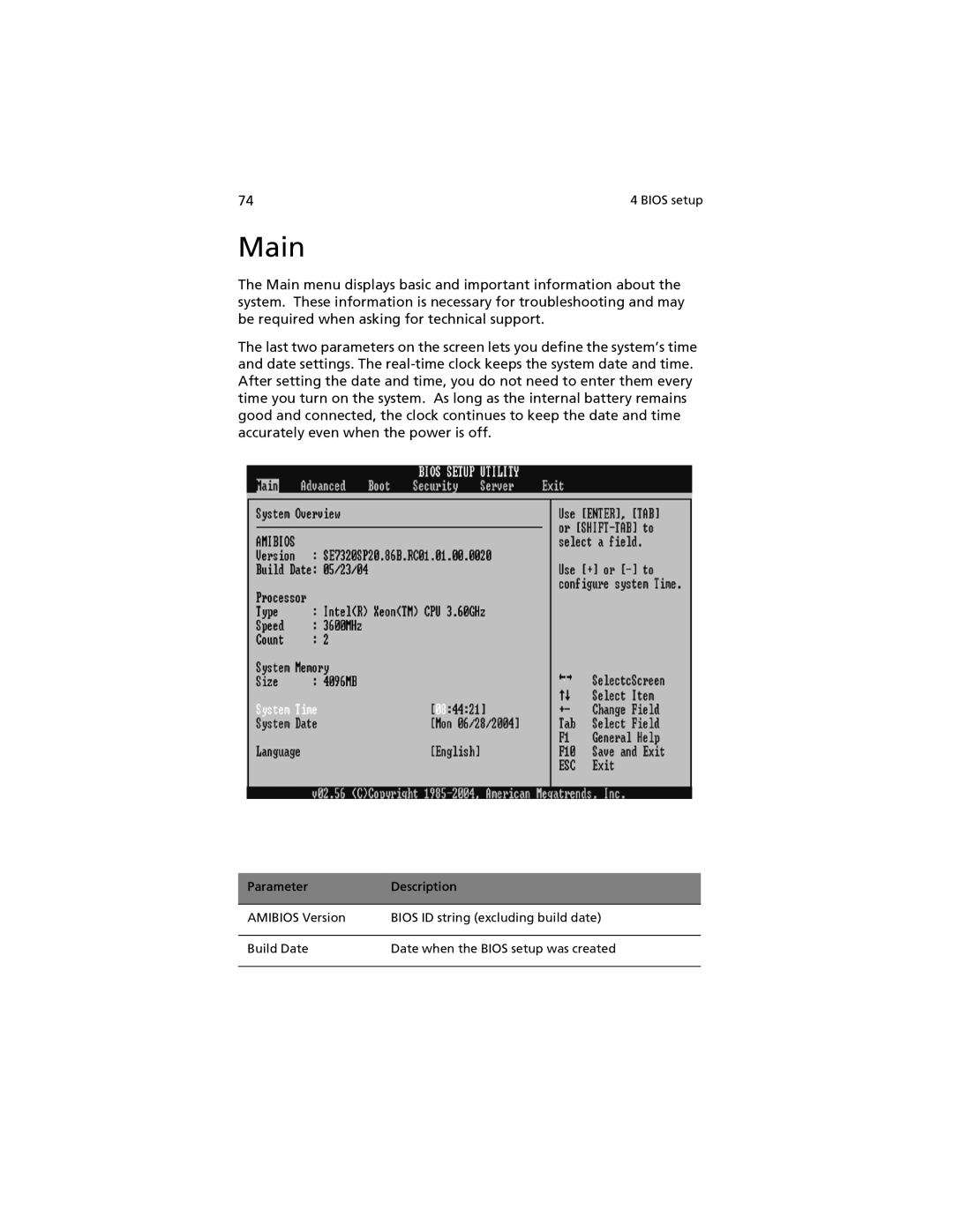 Acer G520 series manual Main 