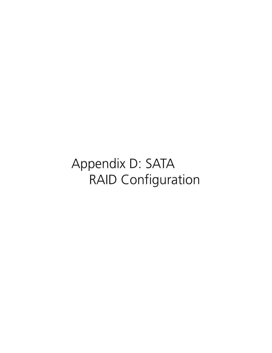 Acer G520 series manual Appendix D SATA RAID Configuration 