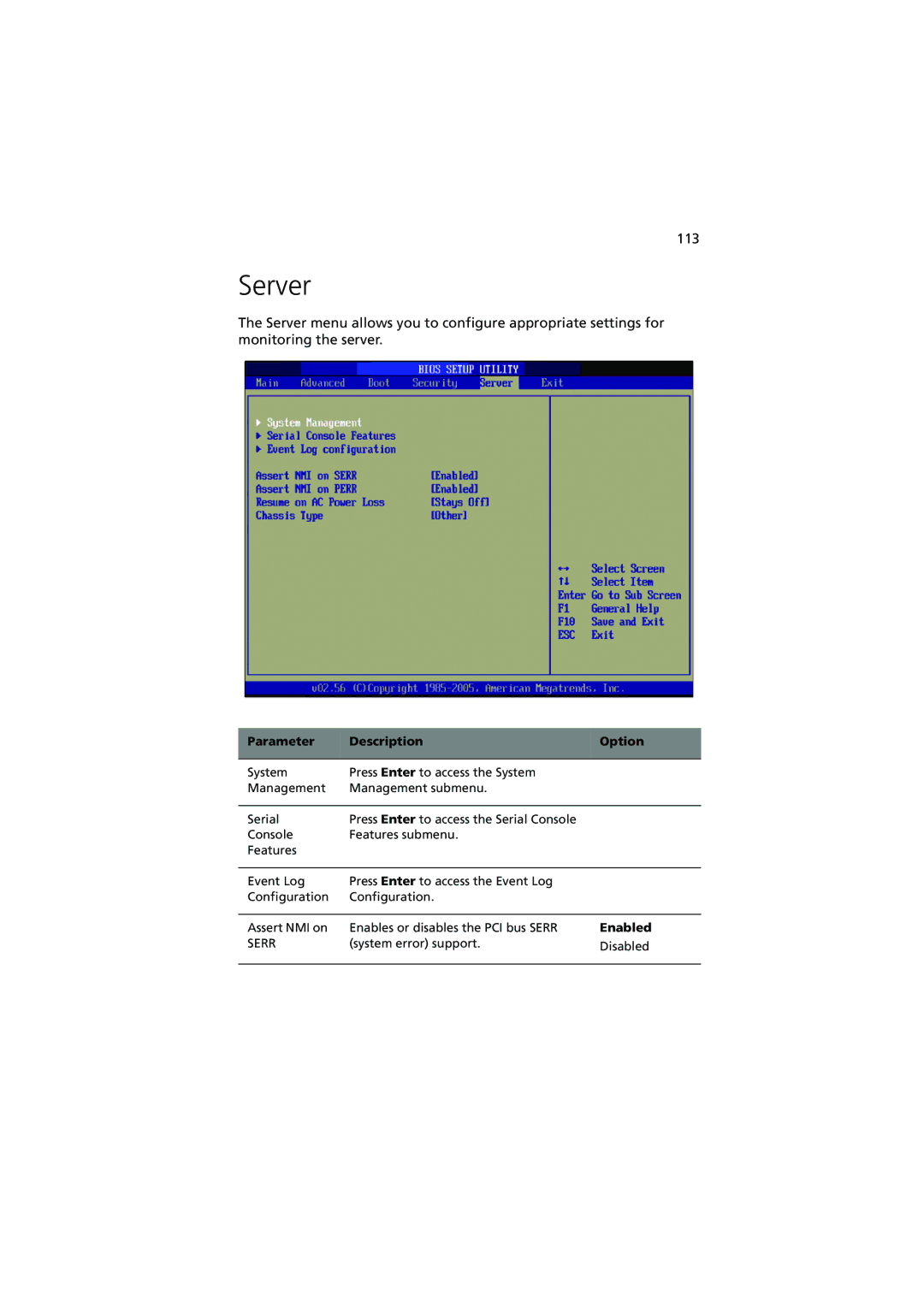 Acer G530 Series manual Server, 113 