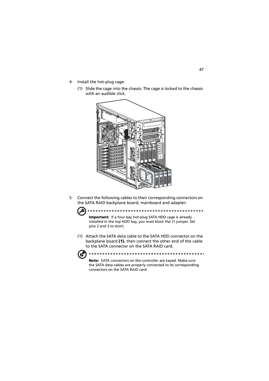 Acer G530 Series manual 