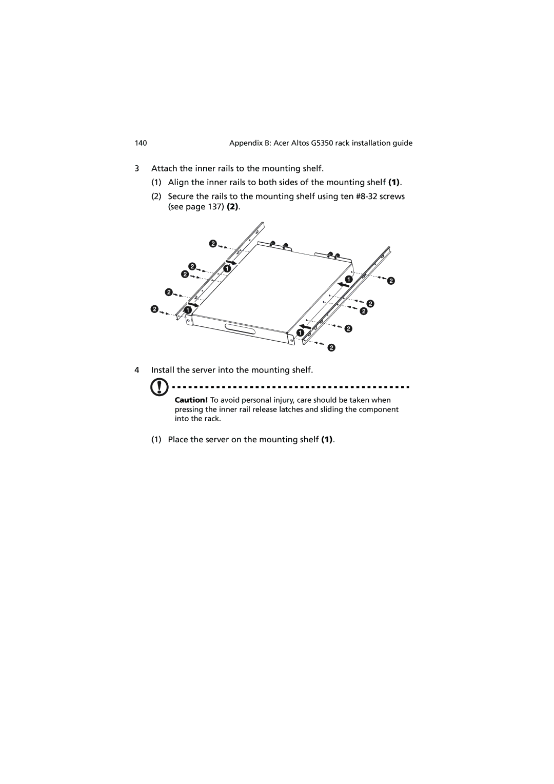 Acer G5350 Series manual 140 