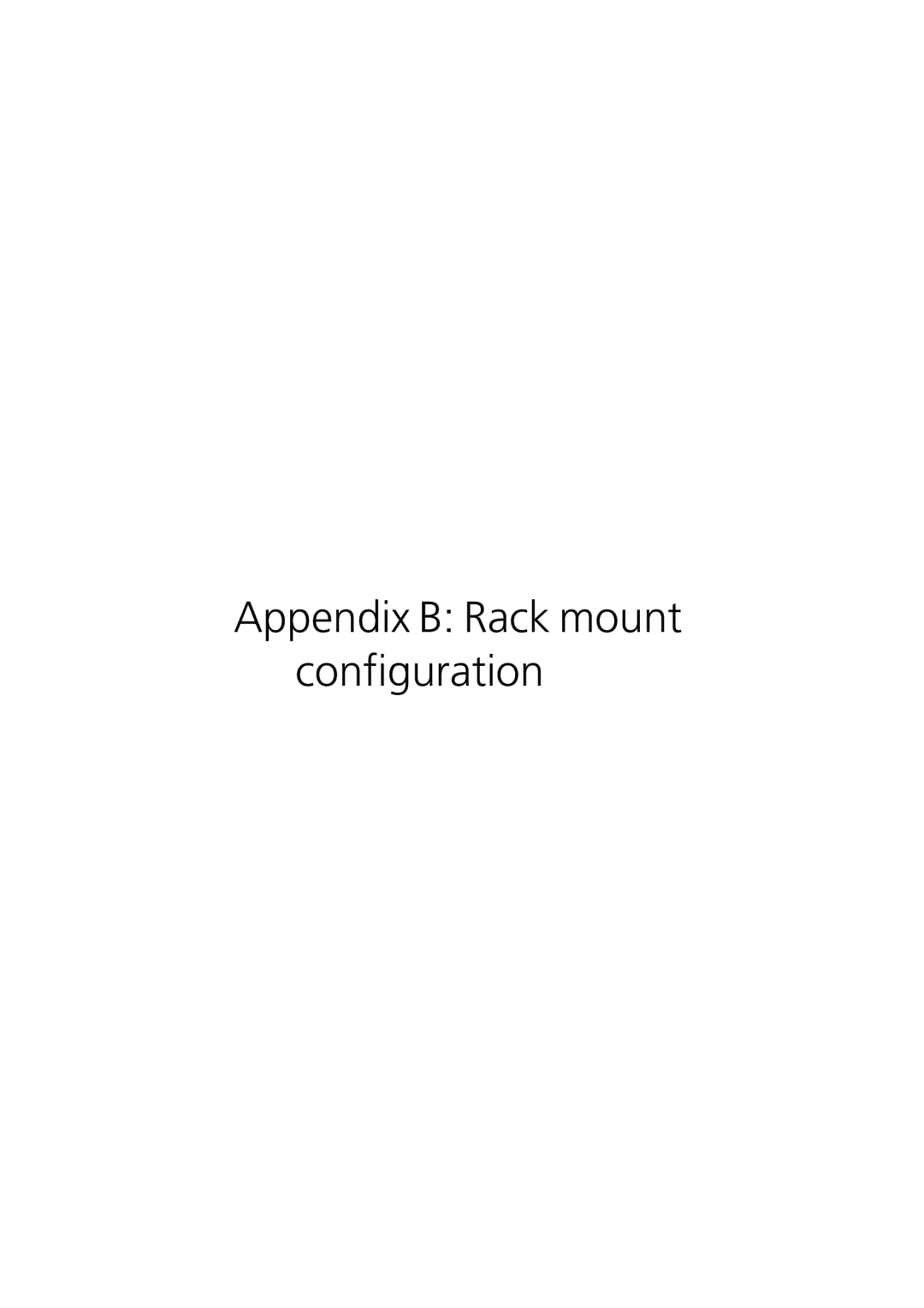 Acer G540 Series manual Appendix B Rack mount configuration 