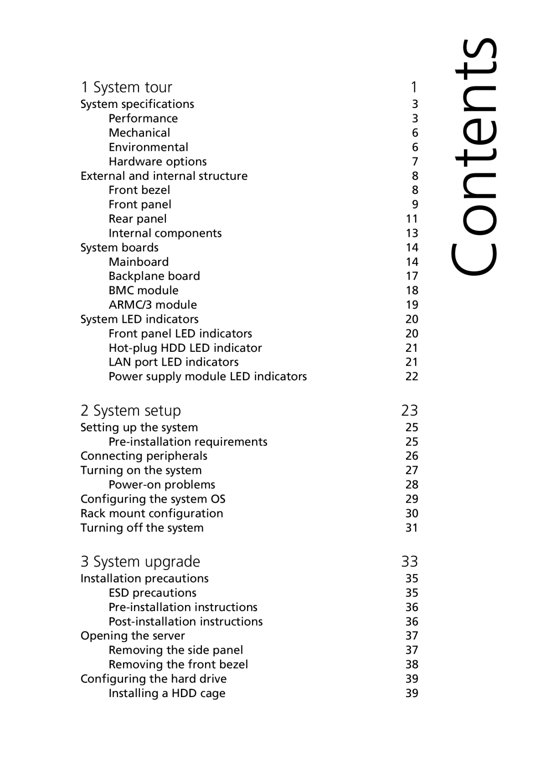 Acer G5450 Series manual Contents 