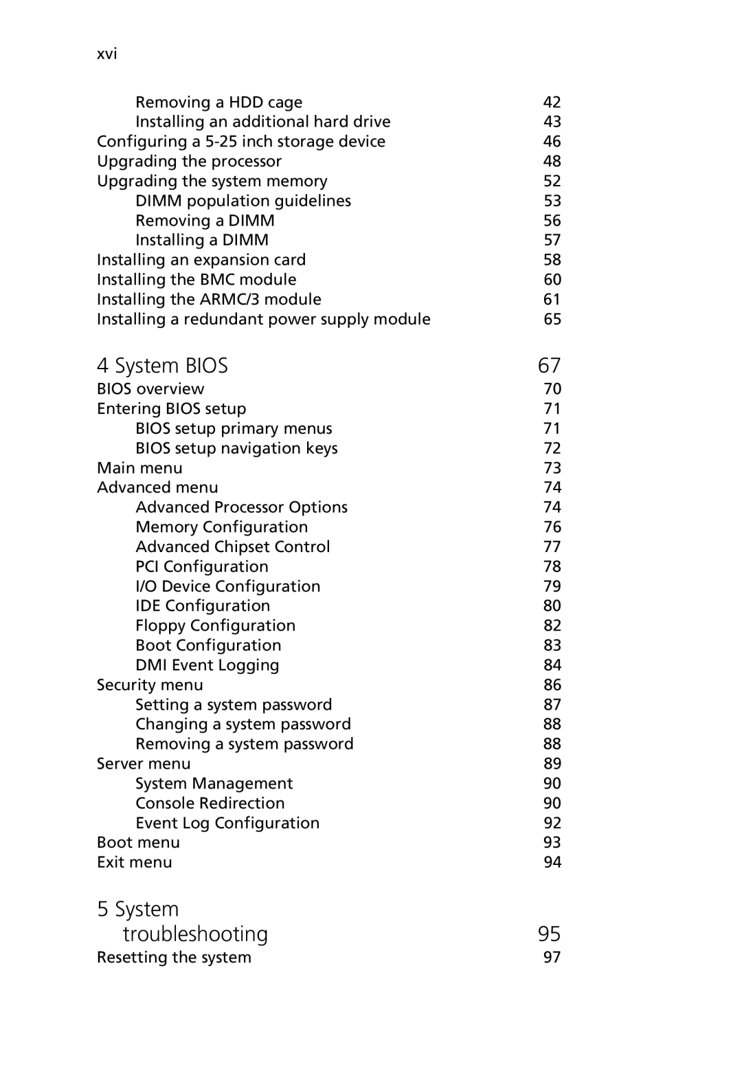 Acer G5450 Series manual System Bios, System Troubleshooting 