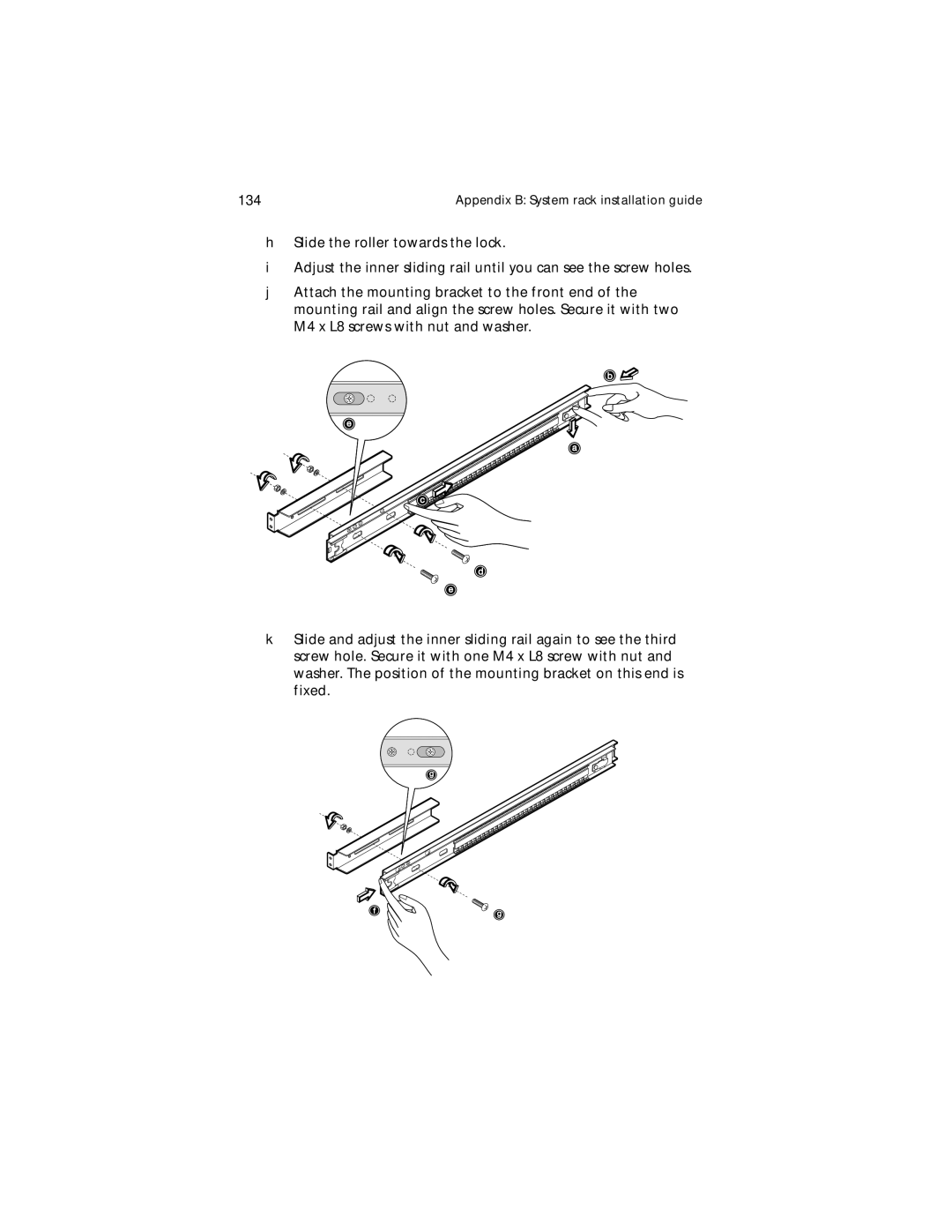 Acer G610 manual Appendix B System rack installation guide 