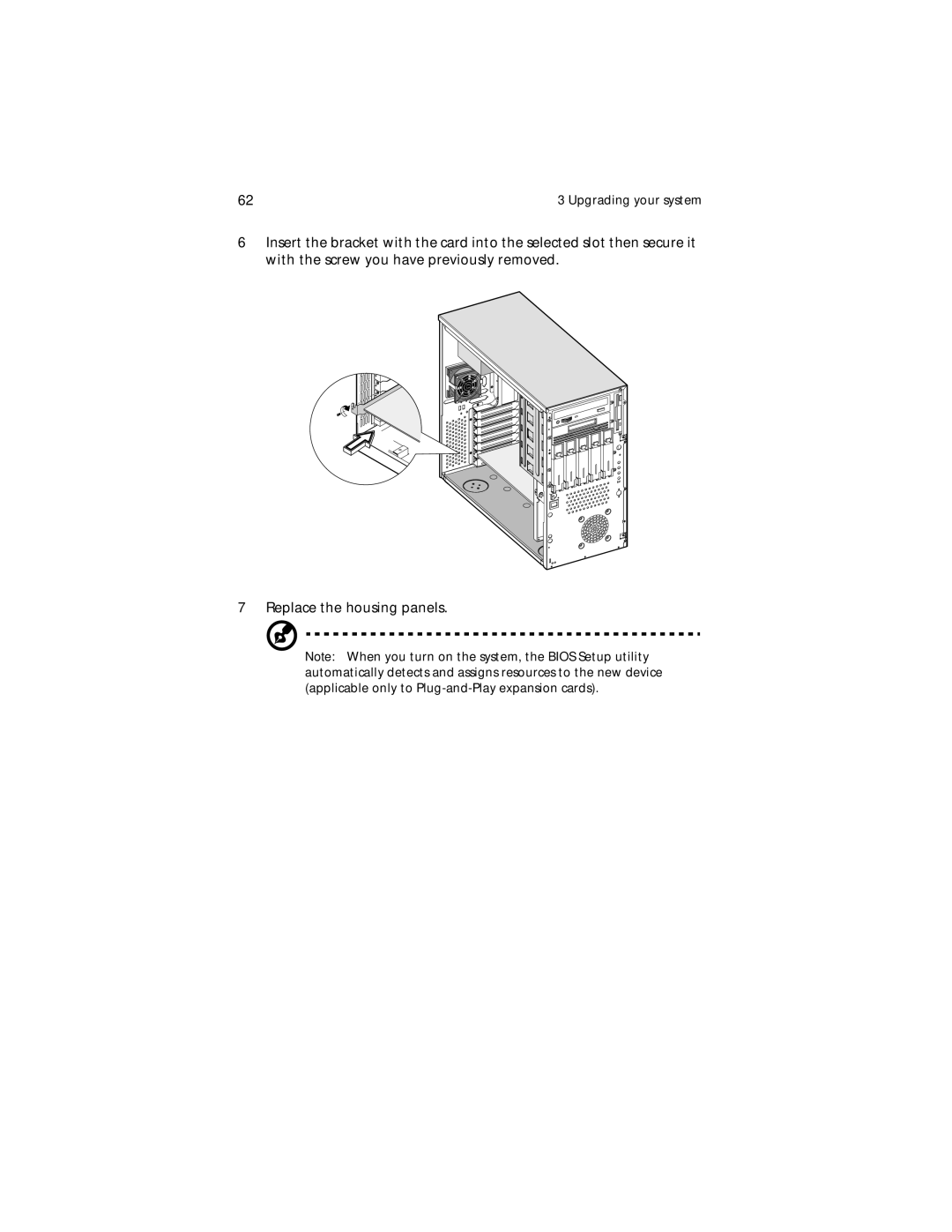 Acer G610 manual Upgrading your system 