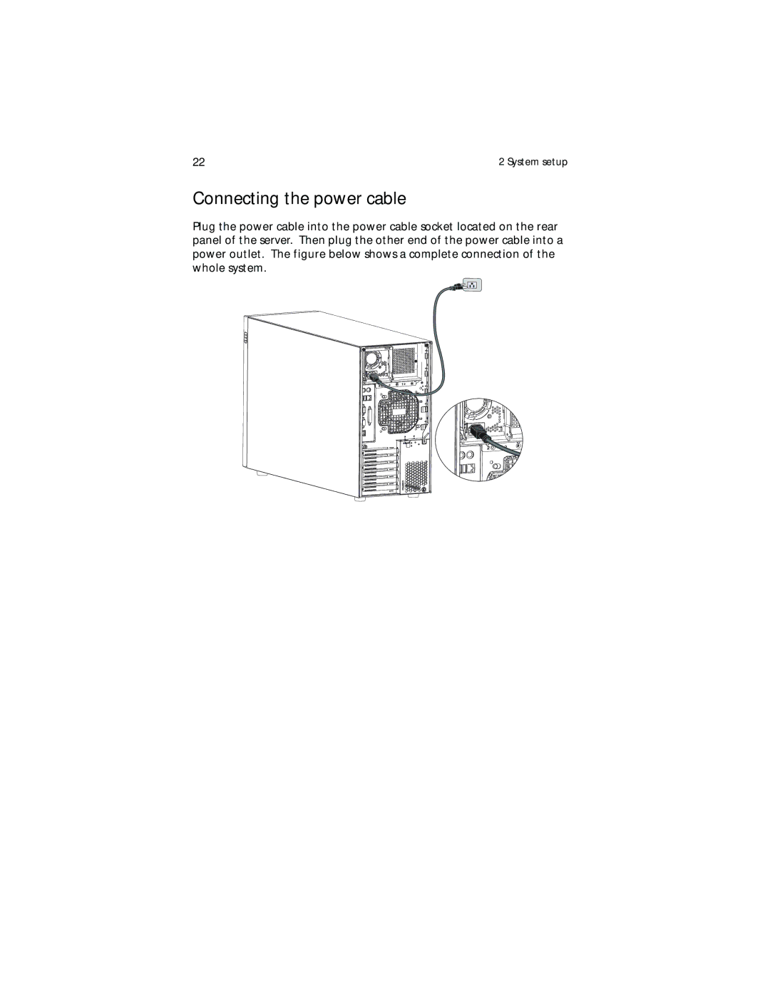 Acer G700 series, G701 manual Connecting the power cable 