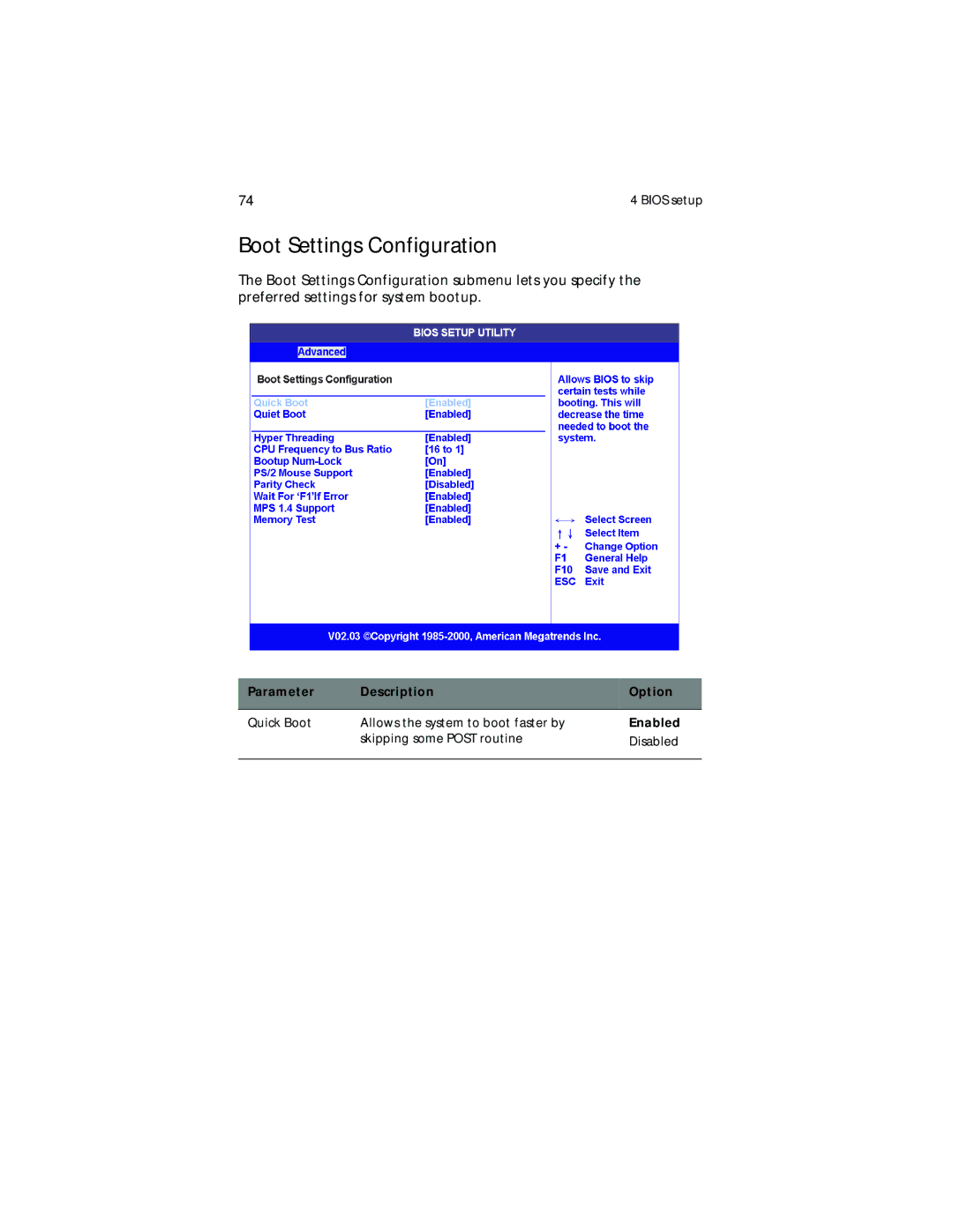 Acer G700 series, G701 manual Boot Settings Configuration 