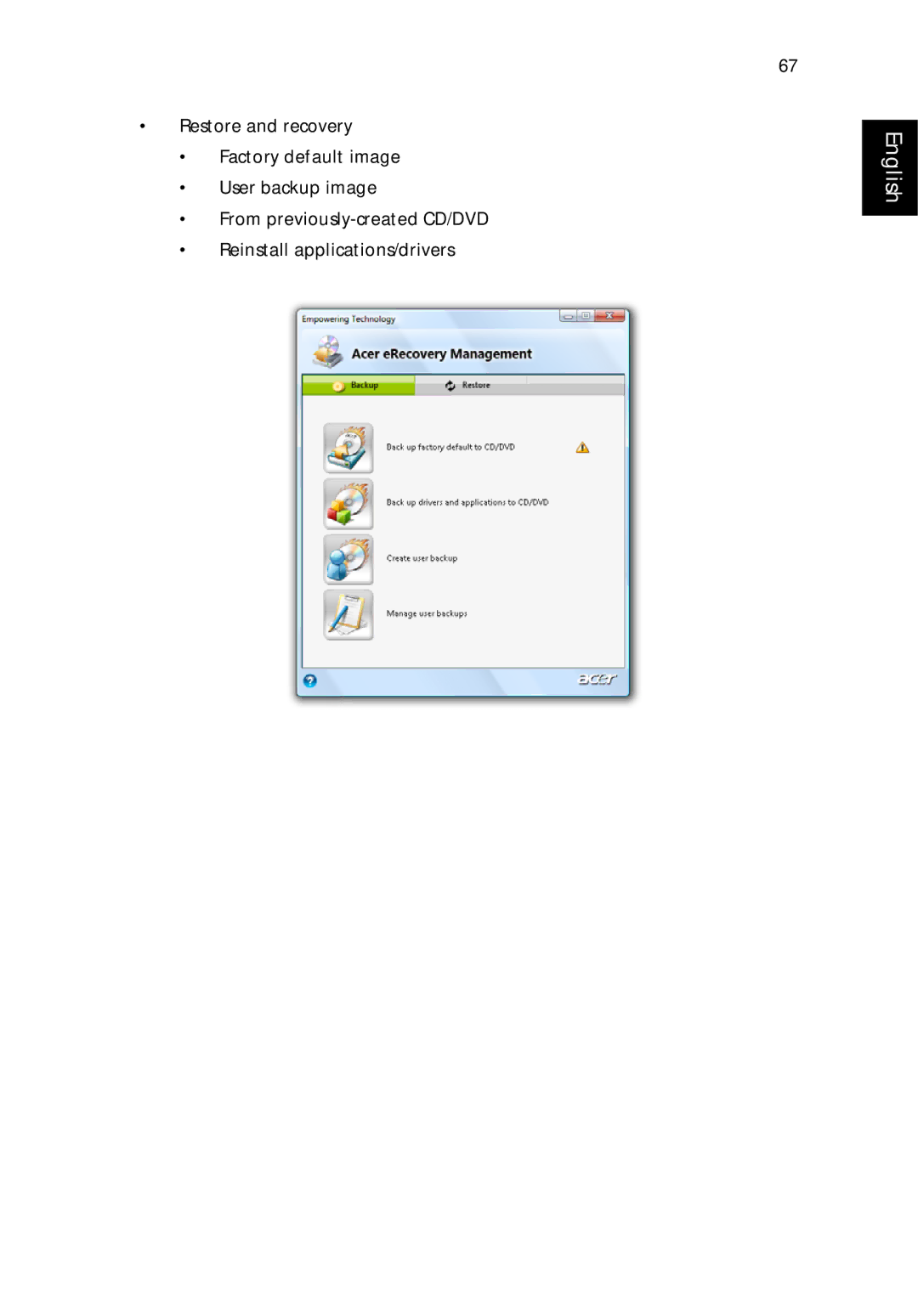 Acer G7710 SERIES manual English 