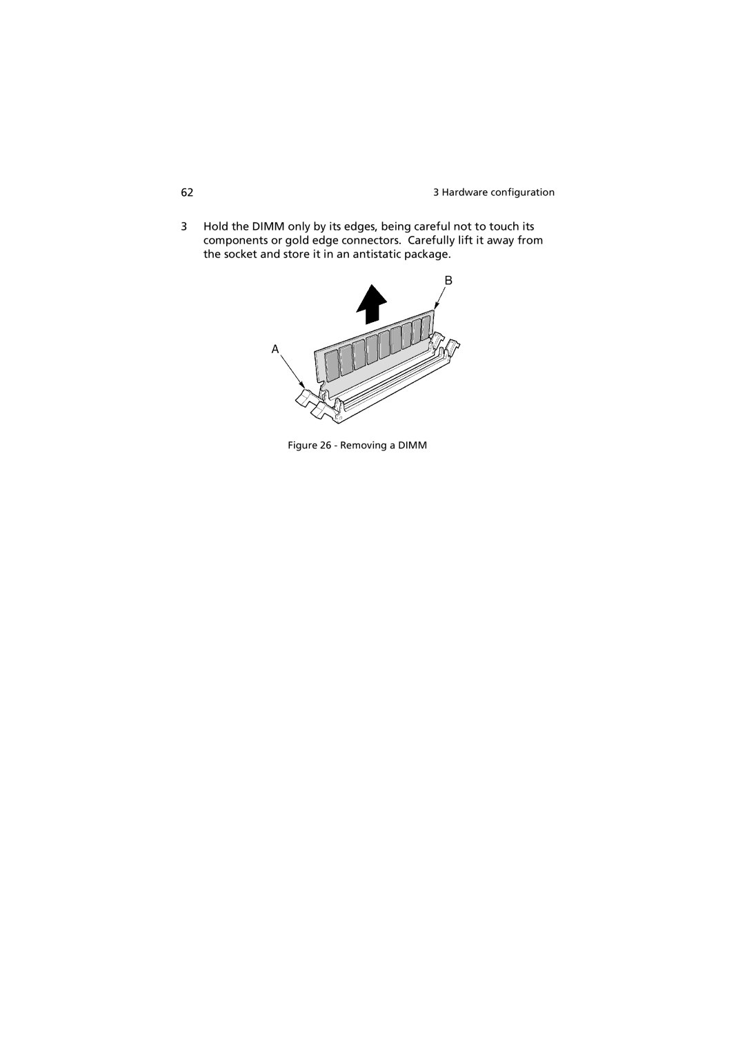 Acer G901 manual Removing a Dimm 