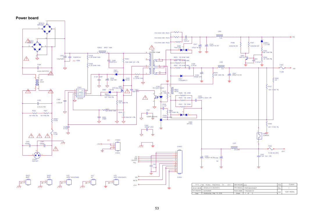 Acer H235H manual Power board, KBP208G 