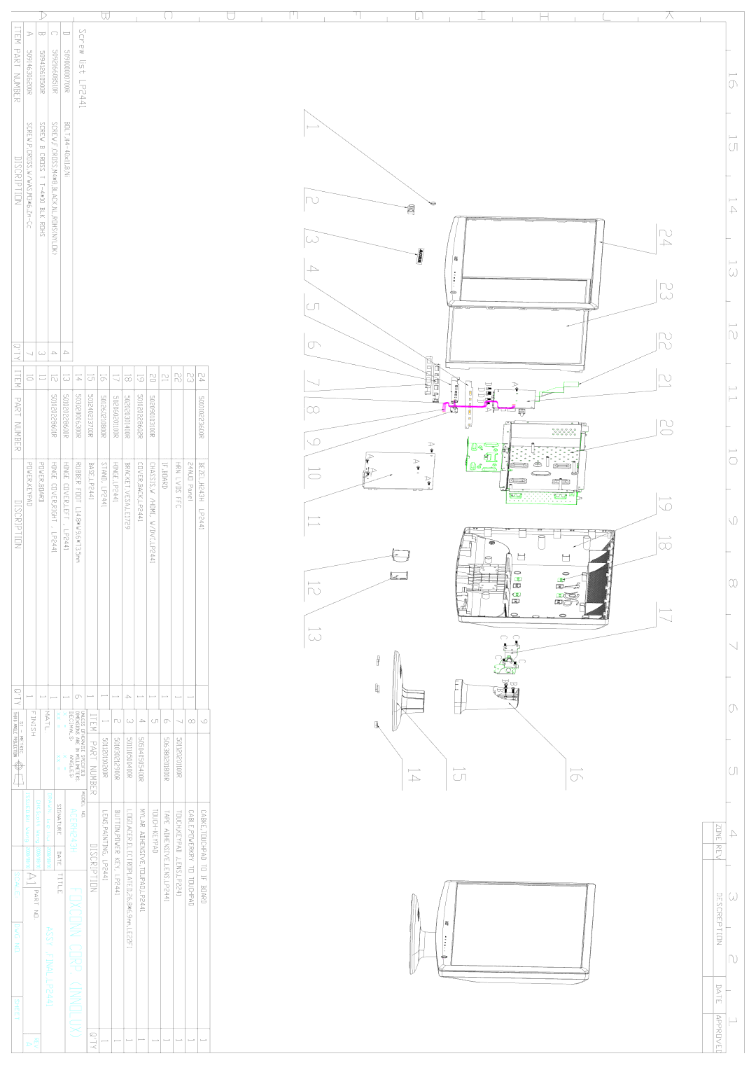 Acer H243H service manual 