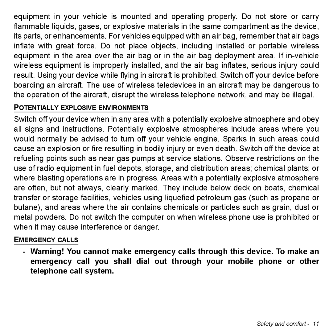 Acer Iconia W3 user manual Potentially Explosive Environments 