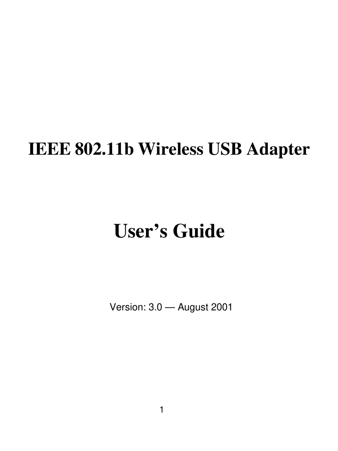 Acer IEEE 802.11b Wireless USB Adapter manual User’s Guide 