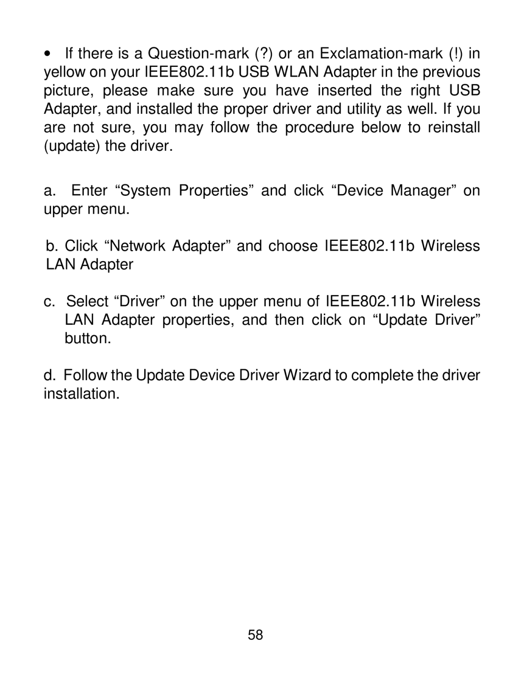 Acer IEEE 802.11b Wireless USB Adapter manual 