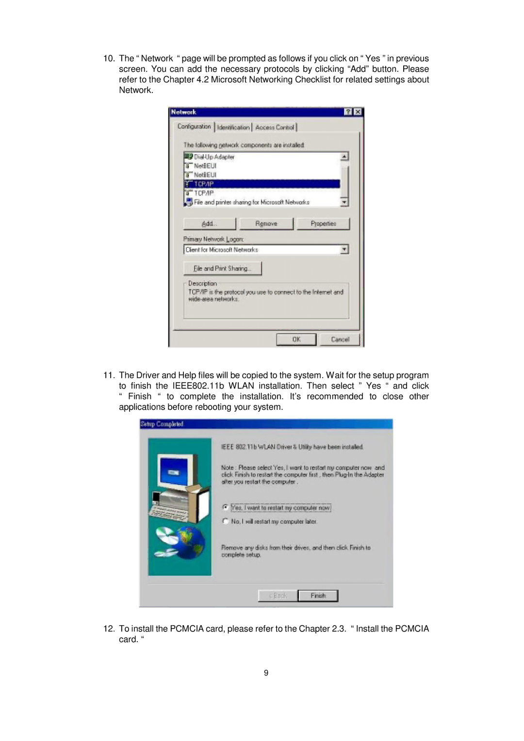 Acer IEEE 802.11b WLAN PC Card manual 