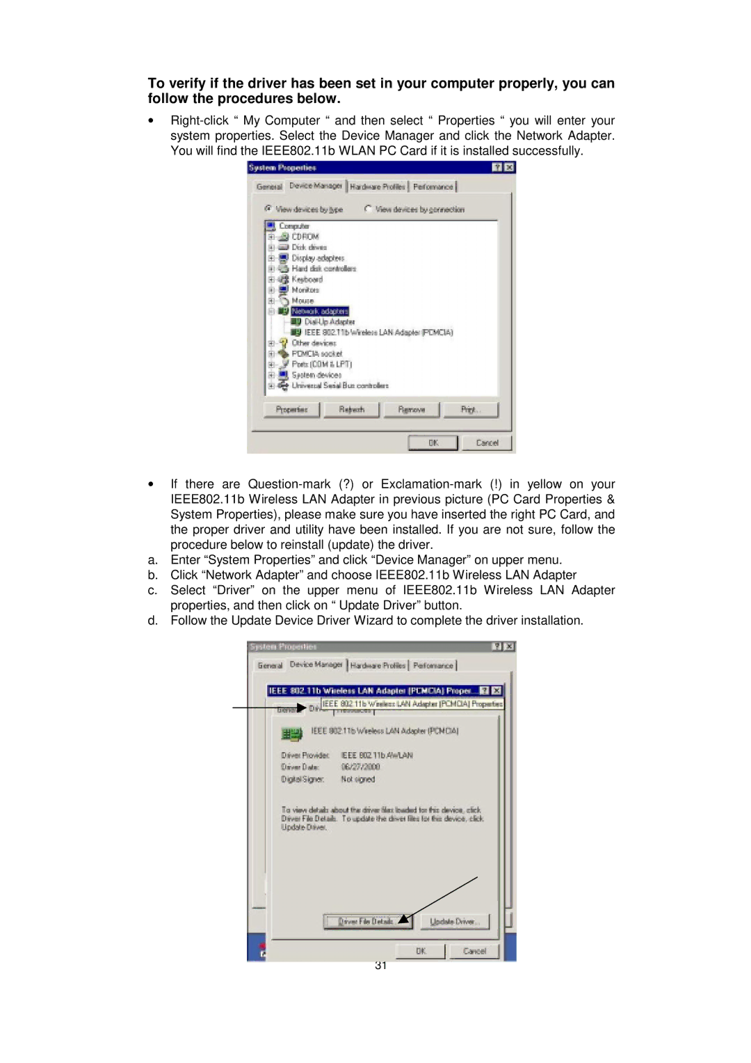 Acer IEEE 802.11b WLAN PC Card manual 