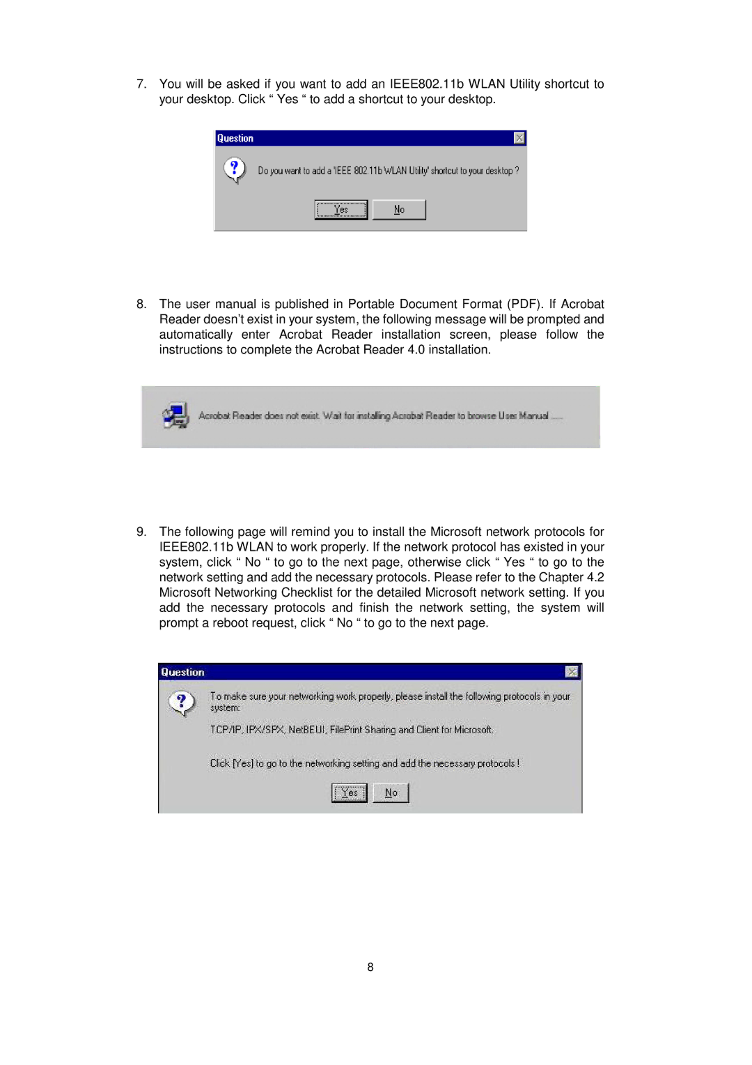 Acer IEEE 802.11b WLAN PC Card manual 