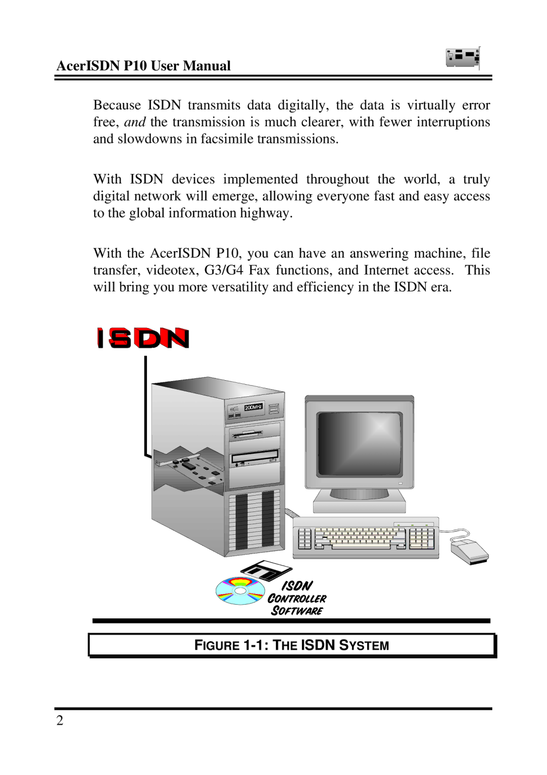 Acer ISDN P10 manual Isdn System 