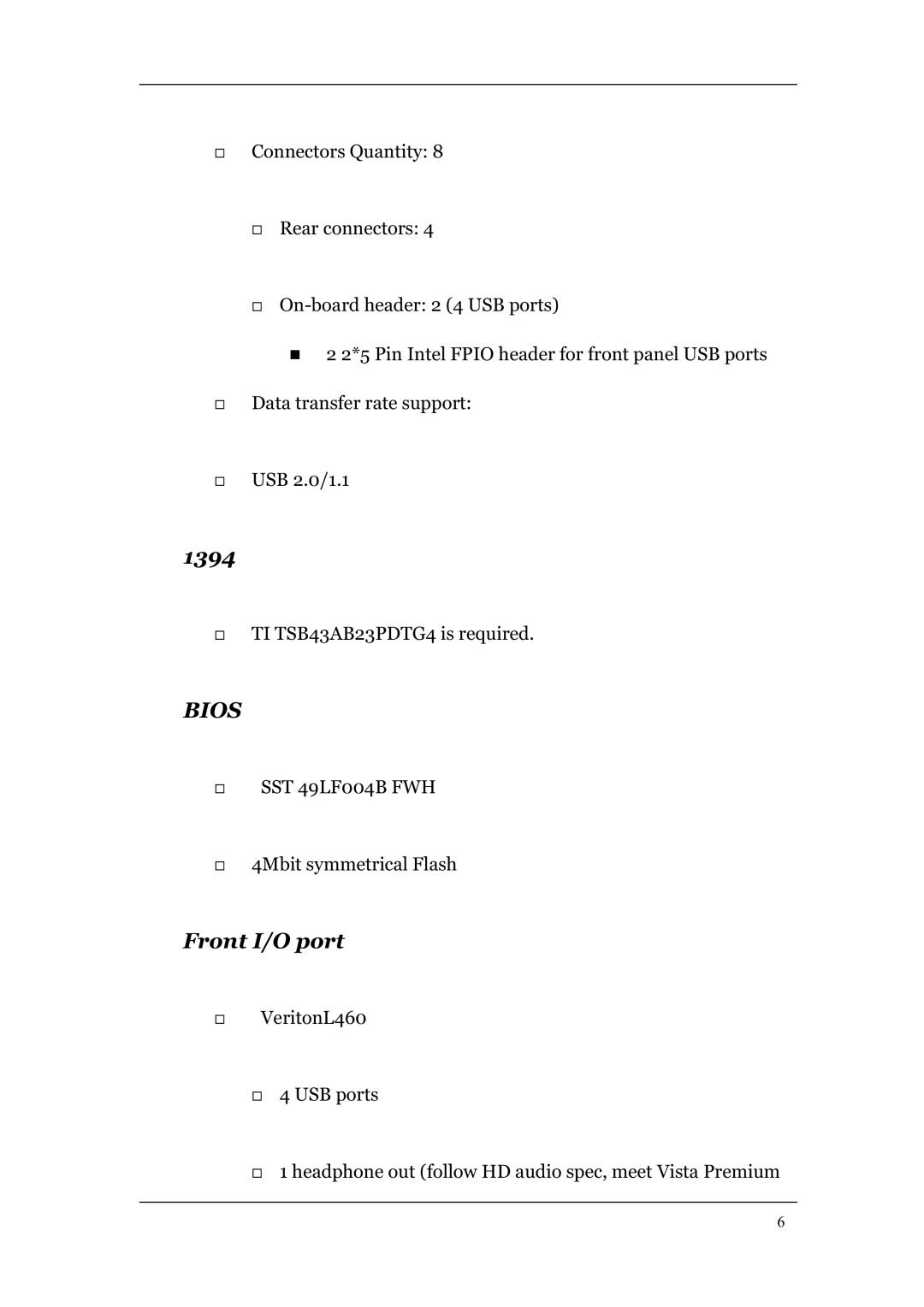 Acer L460 manual Bios 