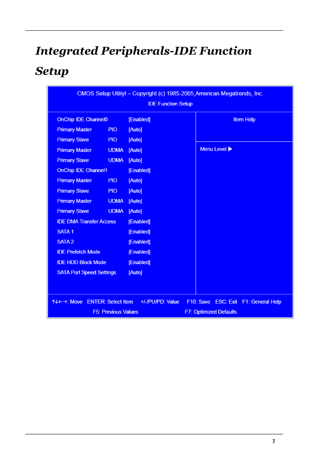 Acer L460 manual Integrated Peripherals-IDE Function Setup 