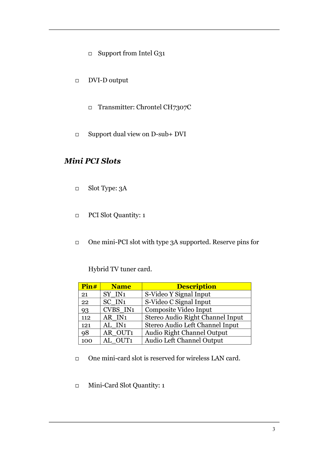 Acer L460 manual SYIN1, SCIN1, CVBSIN1, ARIN1, ALIN1, AROUT1, ALOUT1 