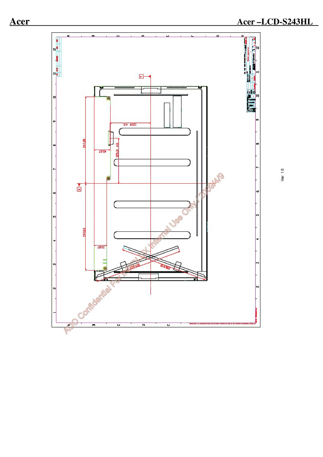 Acer LCD-S243HL service manual Acer 