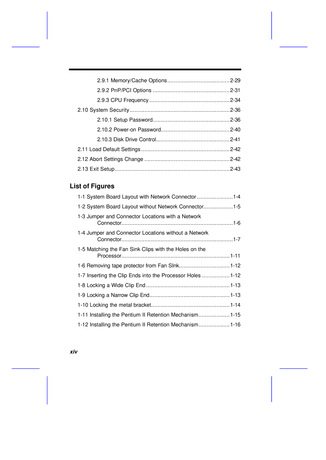 Acer M11E manual List of Figures, Xiv 