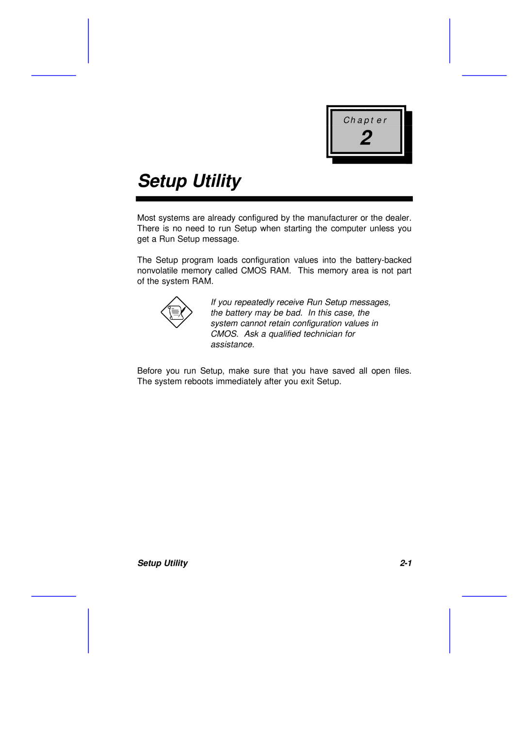 Acer M11E manual Setup Utility 