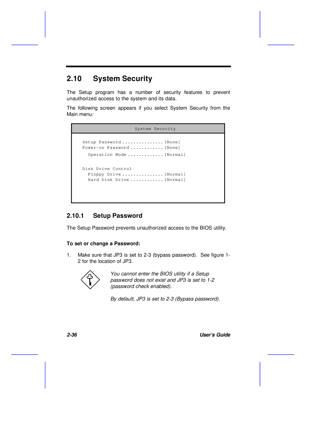 Acer M11E manual System Security, Setup Password, To set or change a Password 