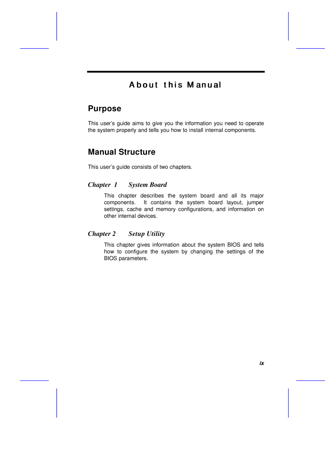 Acer M11E manual About this Manual Purpose, Manual Structure 