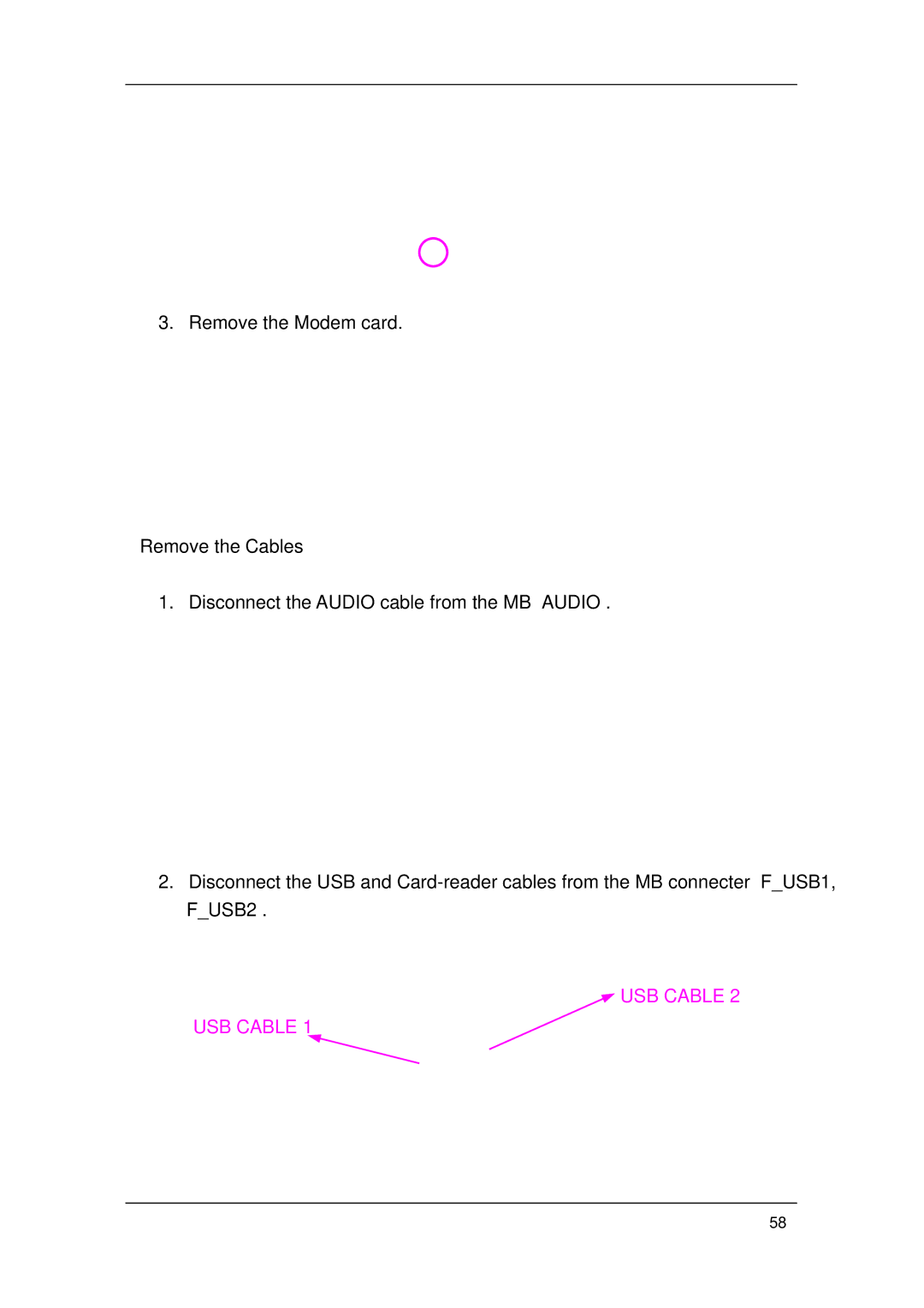 Acer M1620 manual USB Cable 