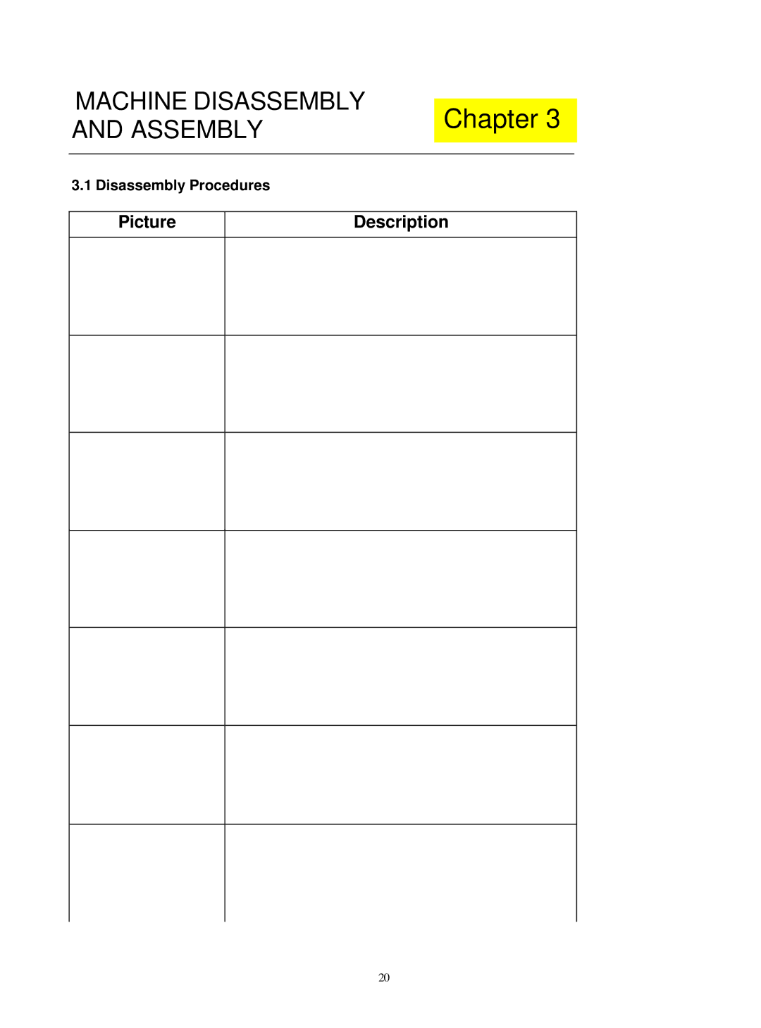 Acer M190E5-L0A manual Disassembly Procedures 