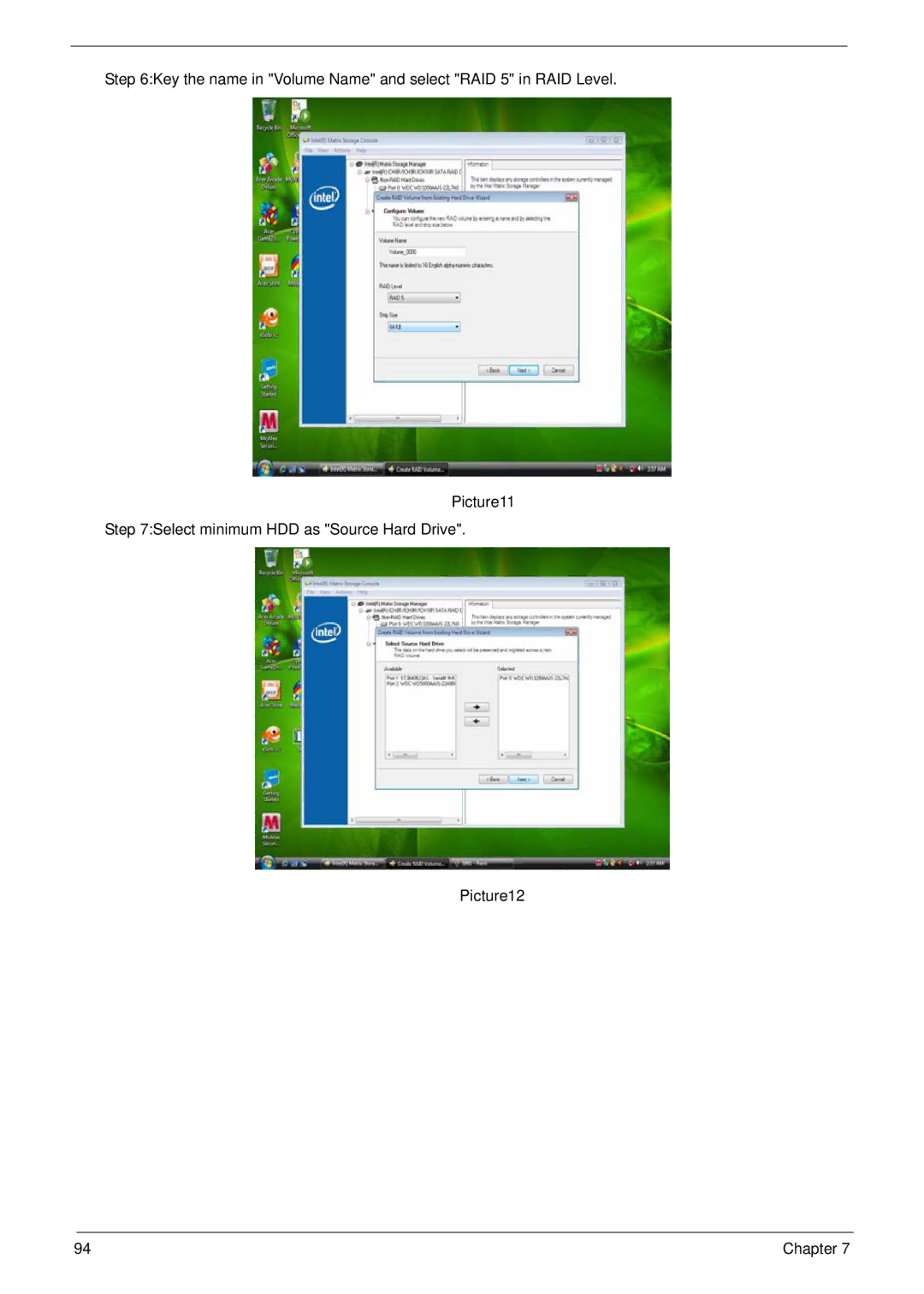 Acer M3802(G) manual Chapter 