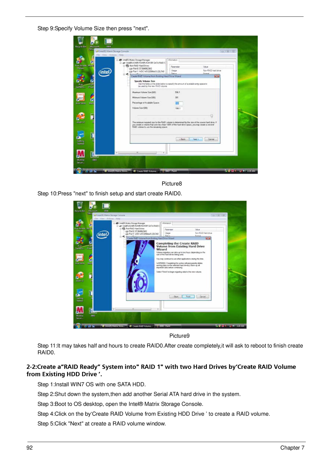 Acer M3802(G) manual Chapter 