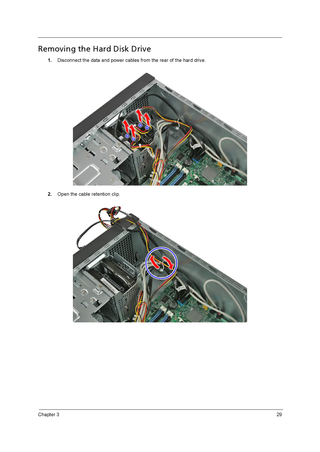 Acer M3920 manual Removing the Hard Disk Drive 