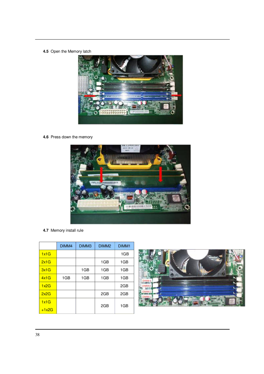 Acer M5150 manual DIMM4 DIMM3 DIMM2 DIMM1 