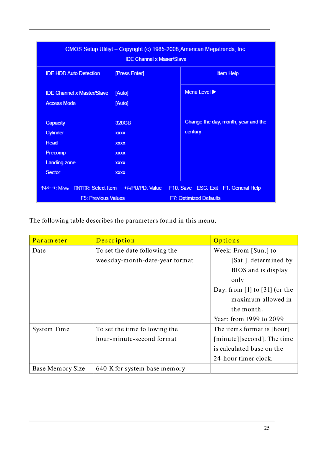 Acer M3200, M5200, M1200 manual Options 