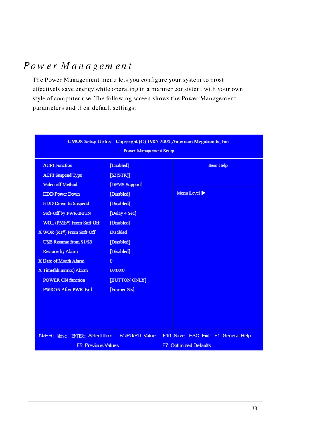 Acer M5640, M1640 manual Power Management 