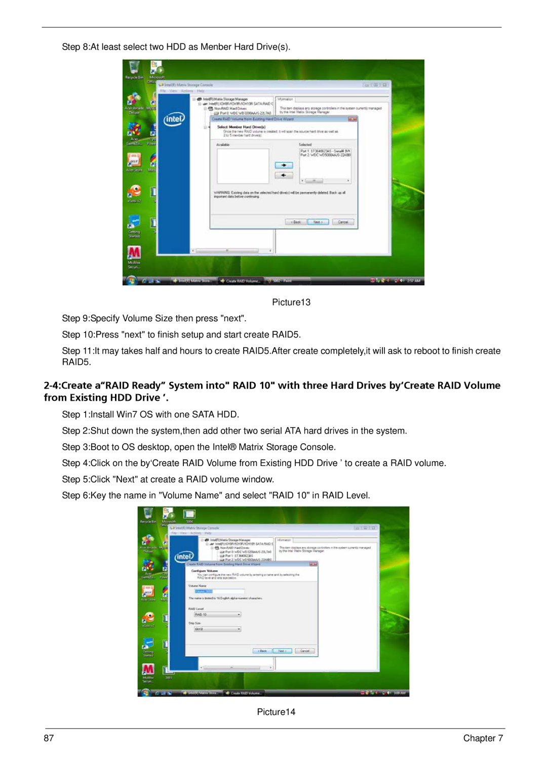 Acer M5810 manual Chapter 