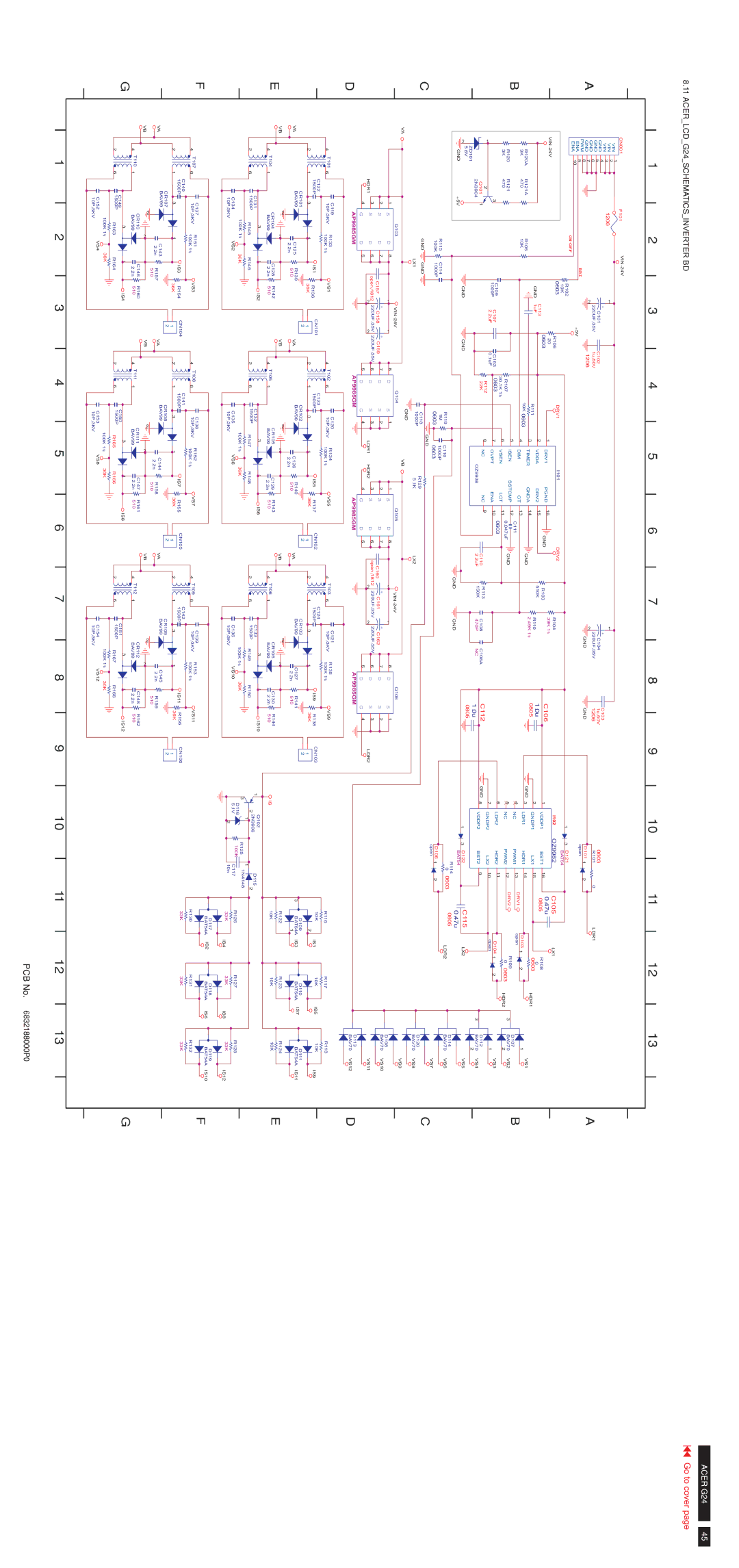 Acer MB243WABNS service manual ACERLCDG24SCHEMATICSINVERTER BD 