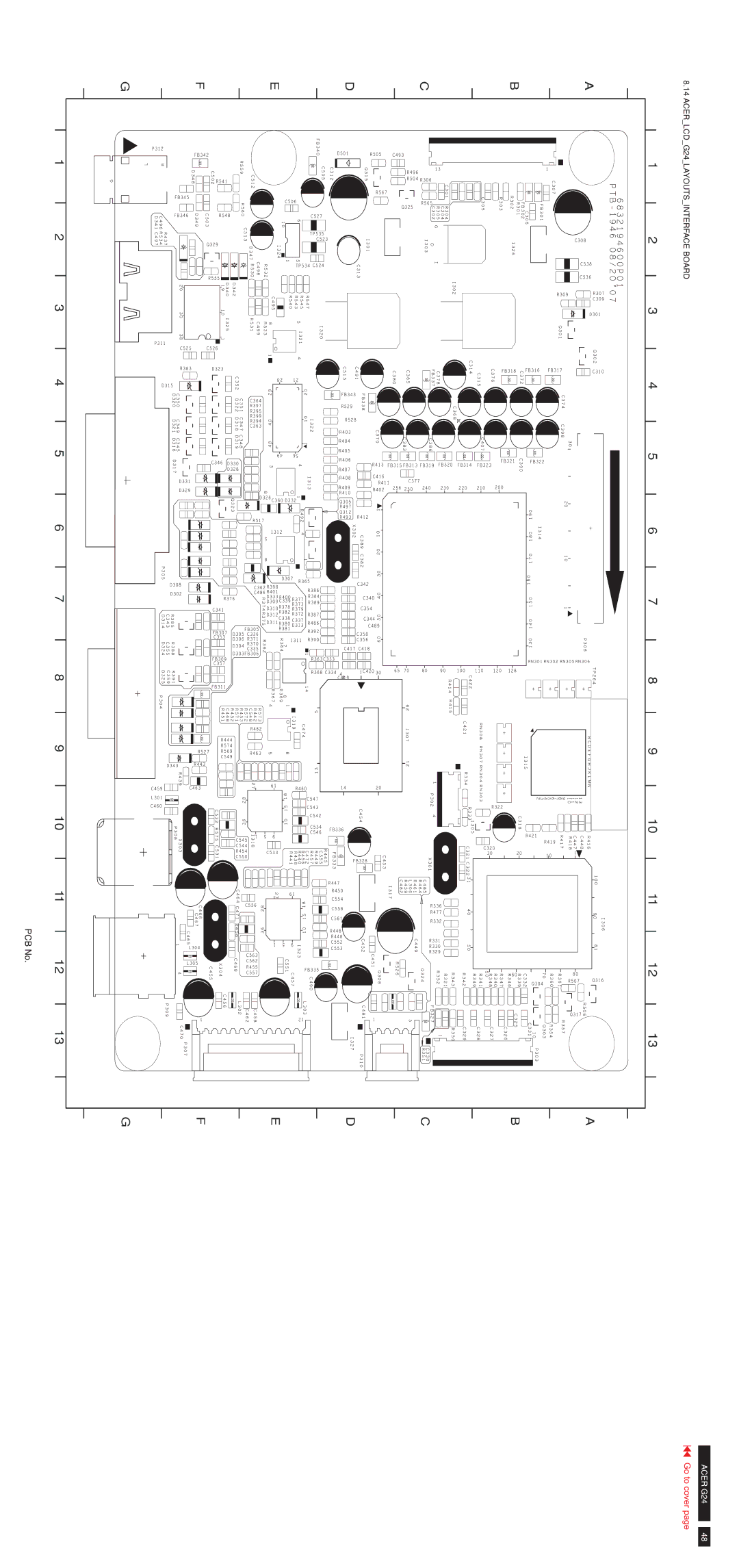 Acer MB243WABNS service manual ACERLCDG24LAYOUTSINTERFACE Board 