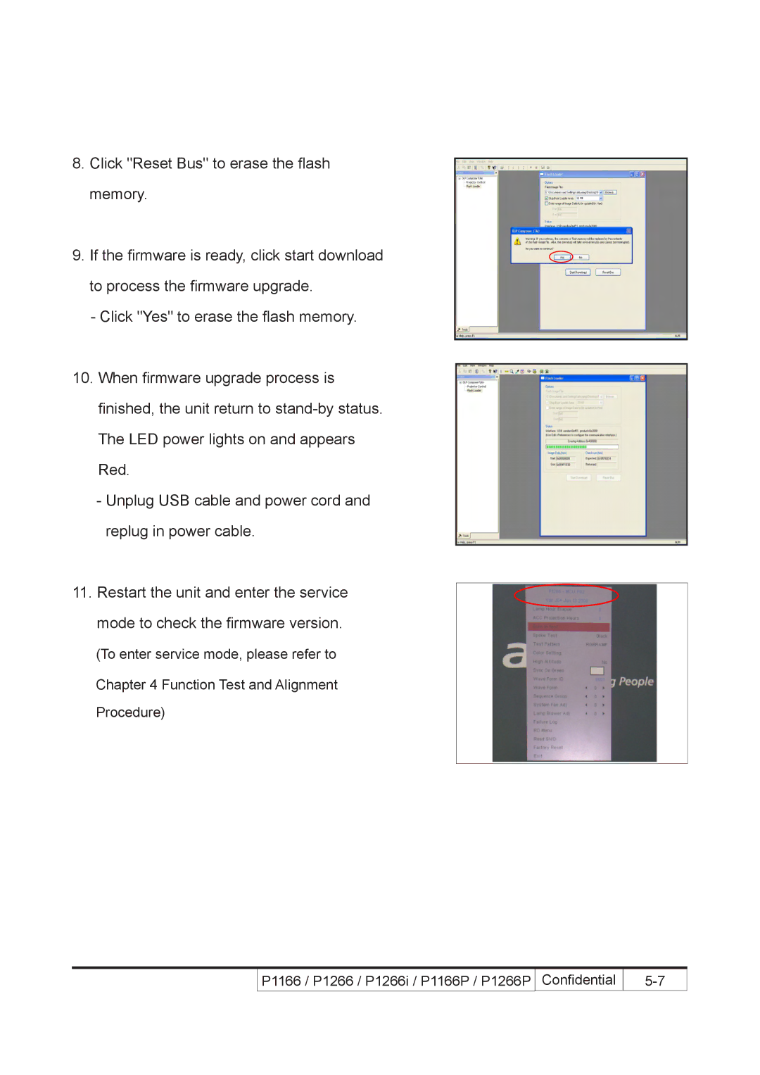 Acer P1266i, P1266P, P1166P service manual 