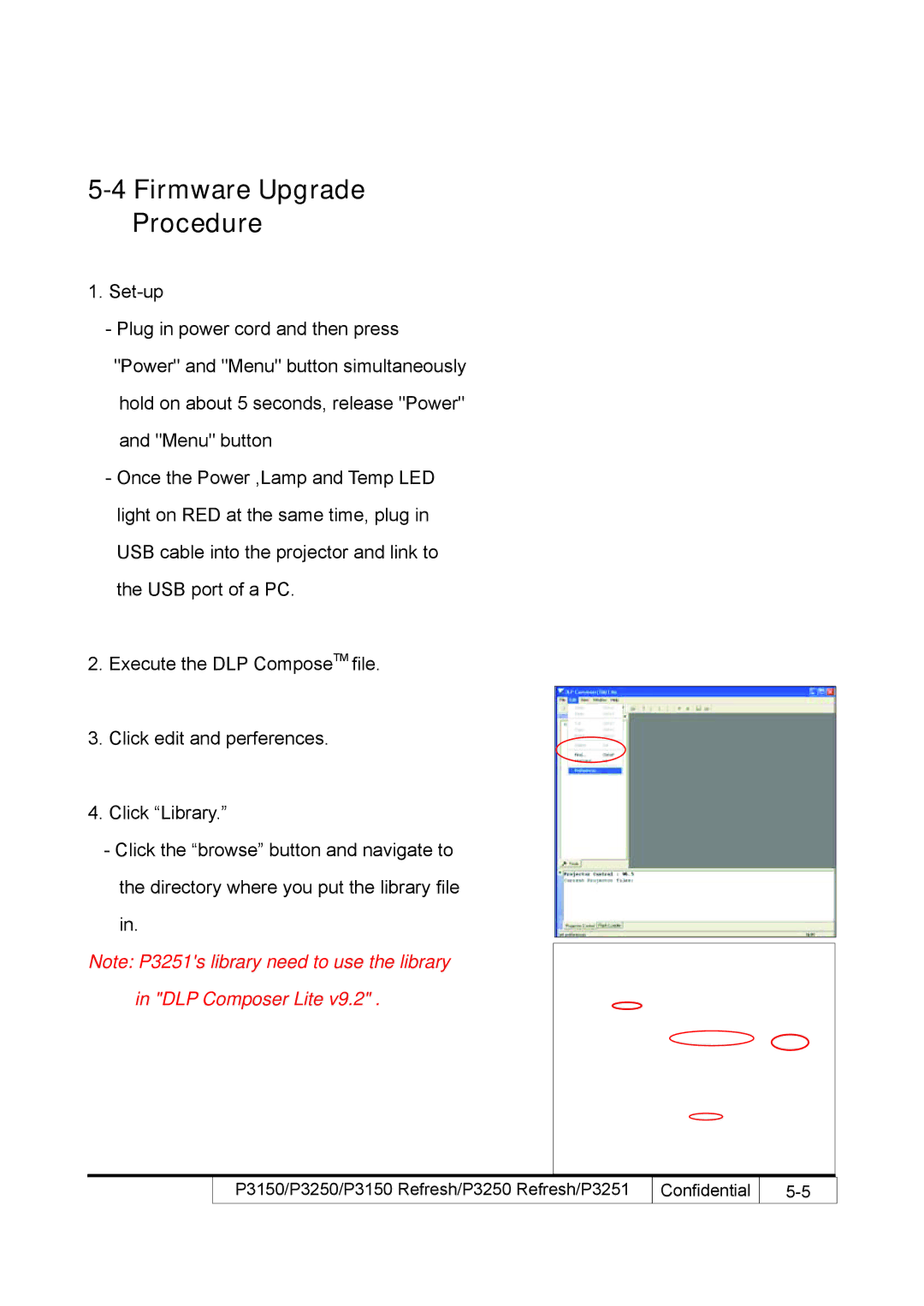 Acer P3250 REFRESH, P3150 REFRESH service manual Firmware Upgrade Procedure 