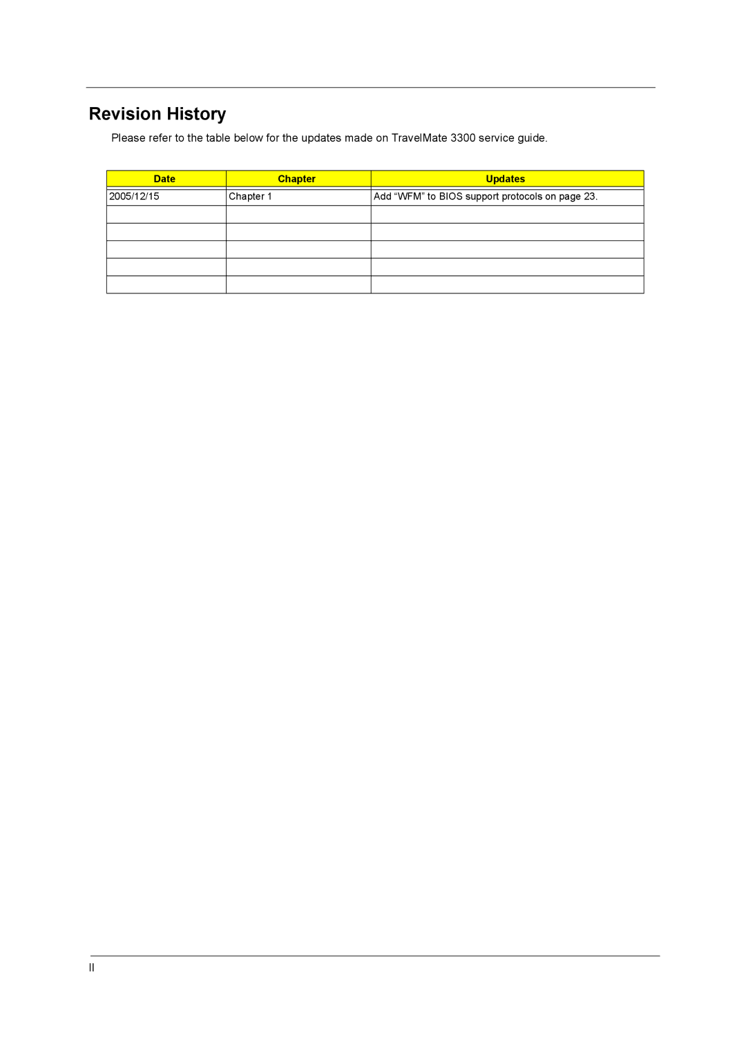 Acer MK4025GAS, QD14TL0102, PLUTO MK6025GAS, N141I1-L05 (GLARE), N141C1-L02 (WXGA+), PLUTO MK8025GAS, KA100A Revision History 