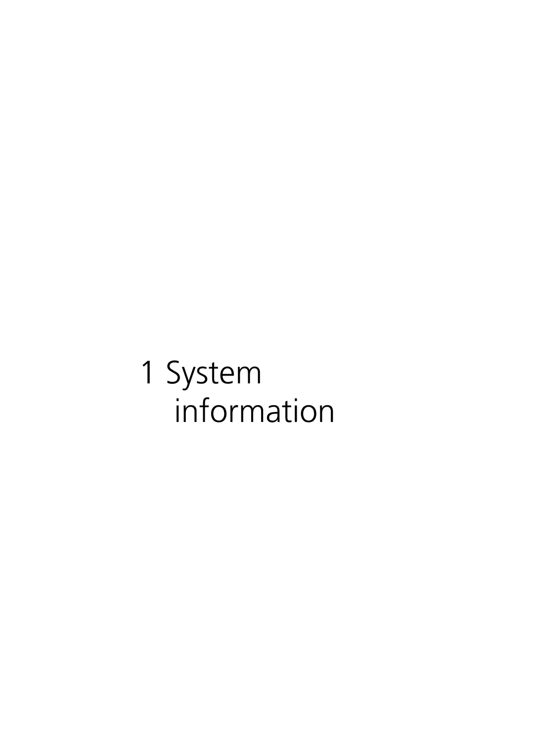 Acer R310 manual System information 