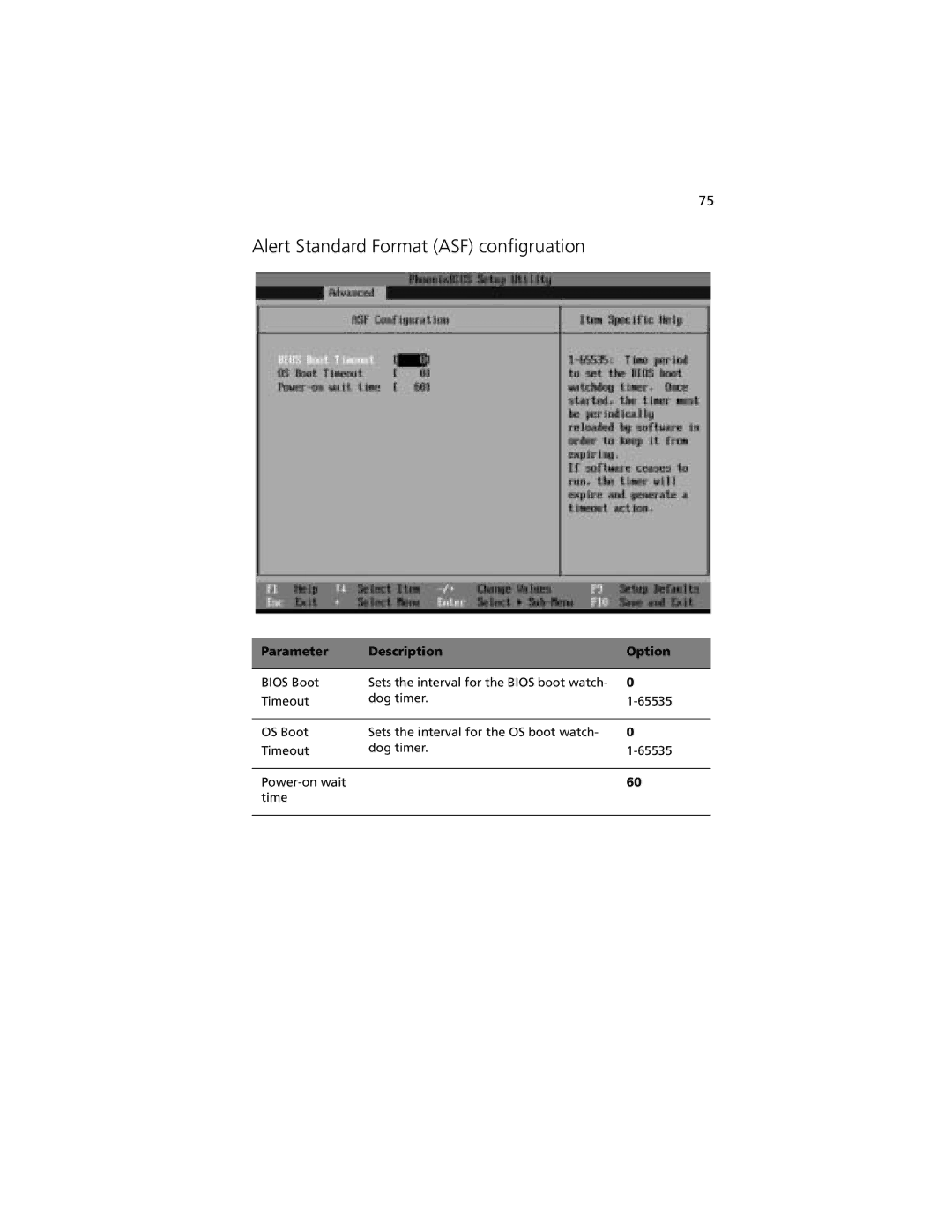 Acer R310 manual Alert Standard Format ASF configruation 