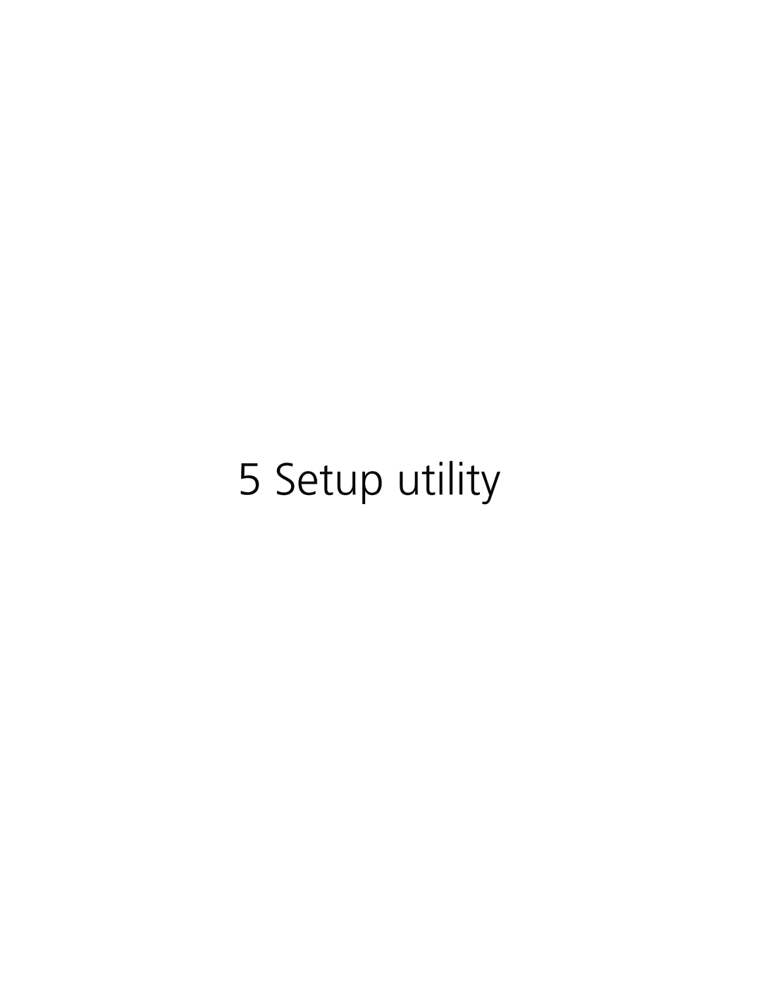 Acer R500 manual Setup utility 